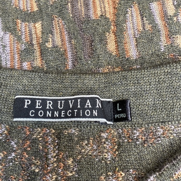 Peruvian Connection Alpaca Wool Blend Pull On MIDI Skirt Large - Picture 3 of 6